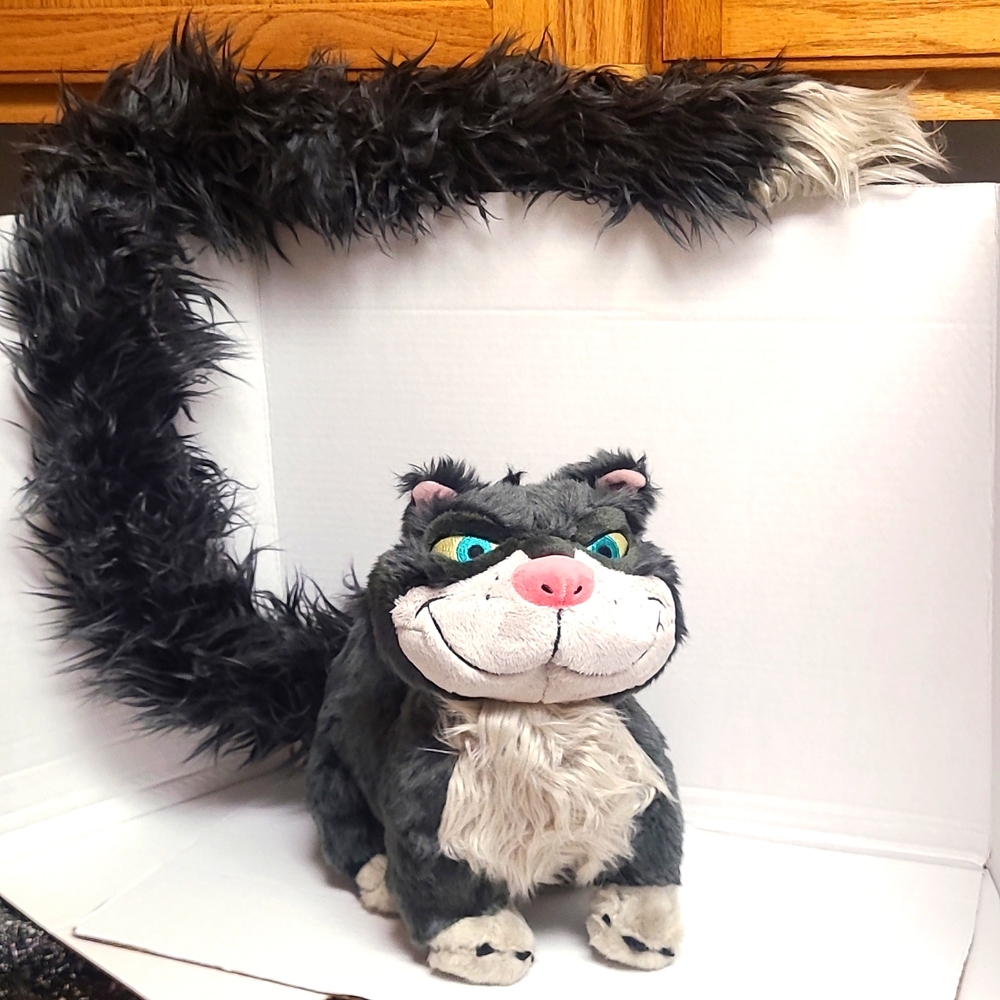 Disney Store Plush Lucifer the Cat Cinderella Special Edition Extra Long Tail